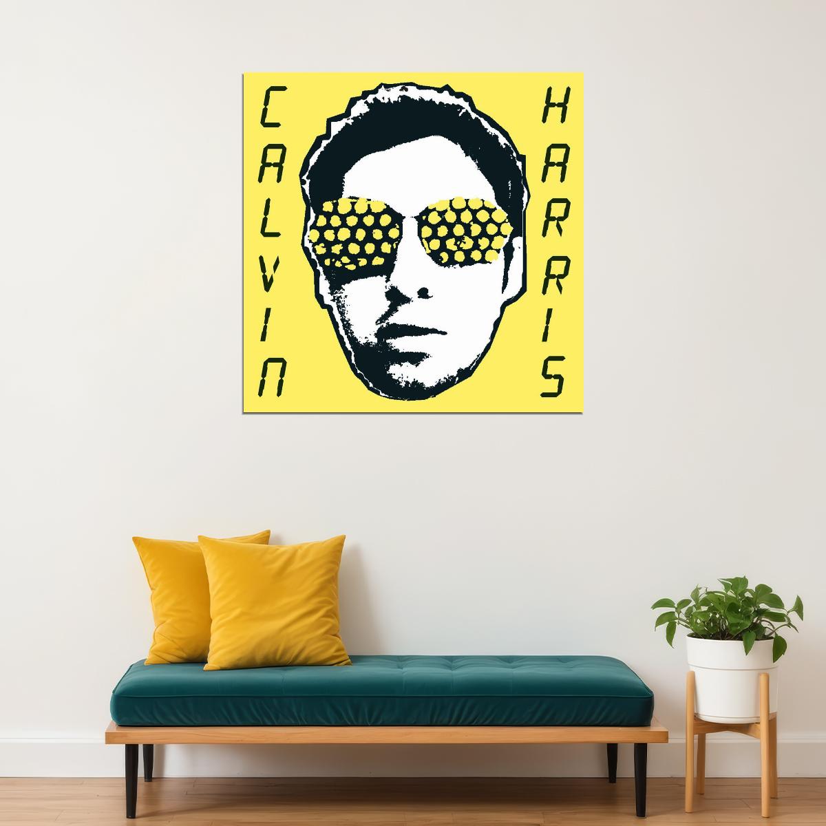 Calvin Harris Poster Electronic Music Wall Art Dj Producer Print - xonomax