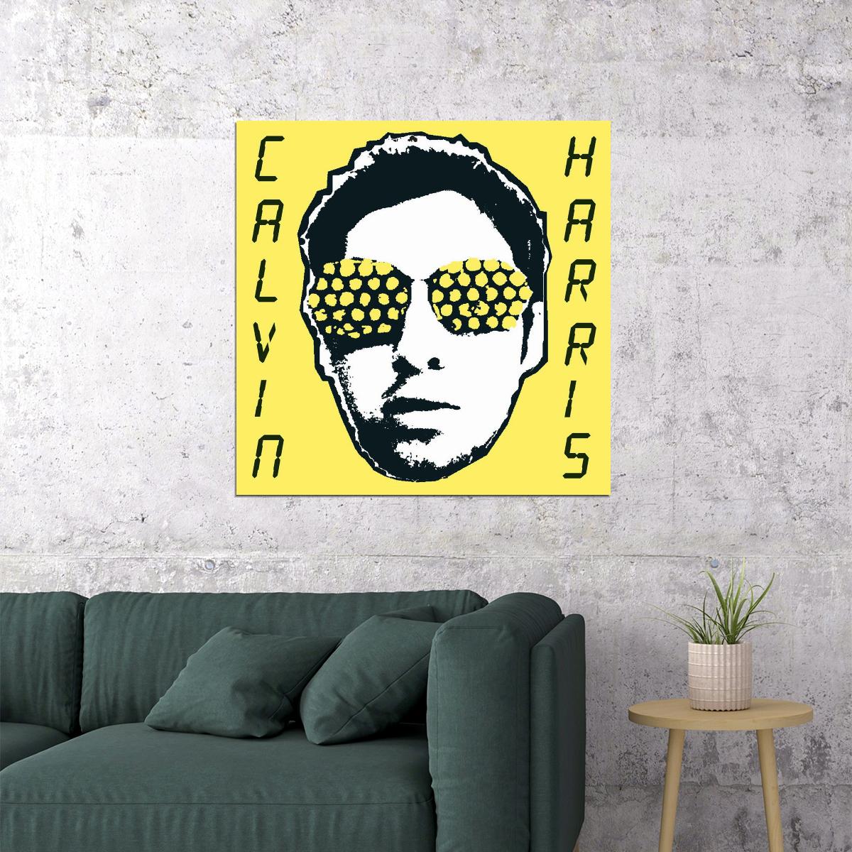 Calvin Harris Poster Electronic Music Wall Art Dj Producer Print - xonomax