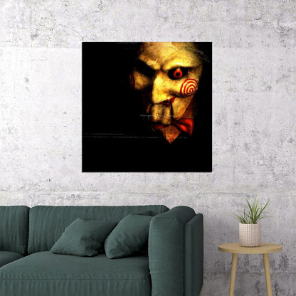 Saw Movie Poster Classic Horror Film Iconic Slasher Wall Print - xonomax