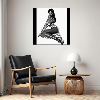 Naomi Campbell Sexy Mode Poster Iconic Supermodel Wall Art