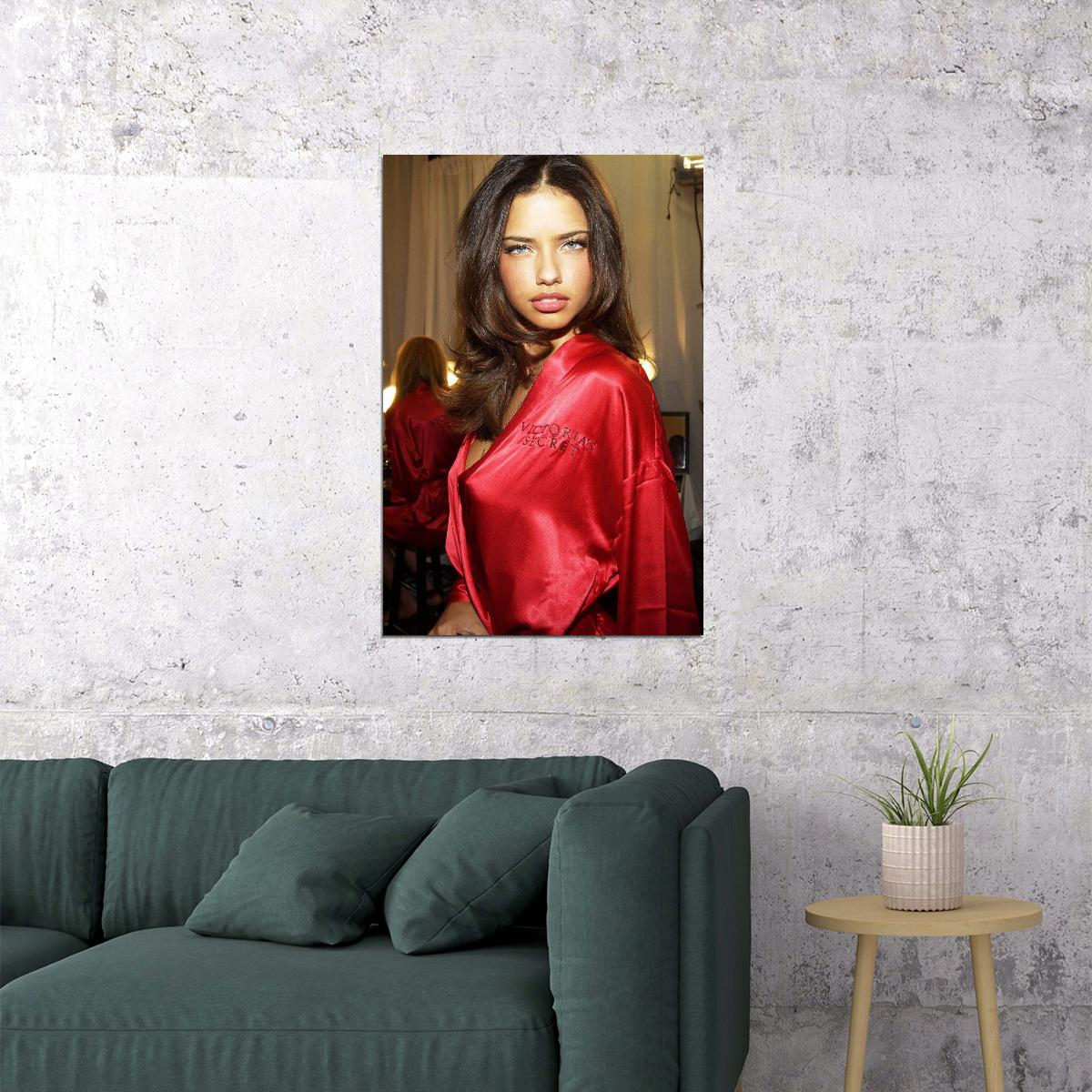 Super Model Adriana Lima Fashion Poster Iconic Supermodel Wall Art