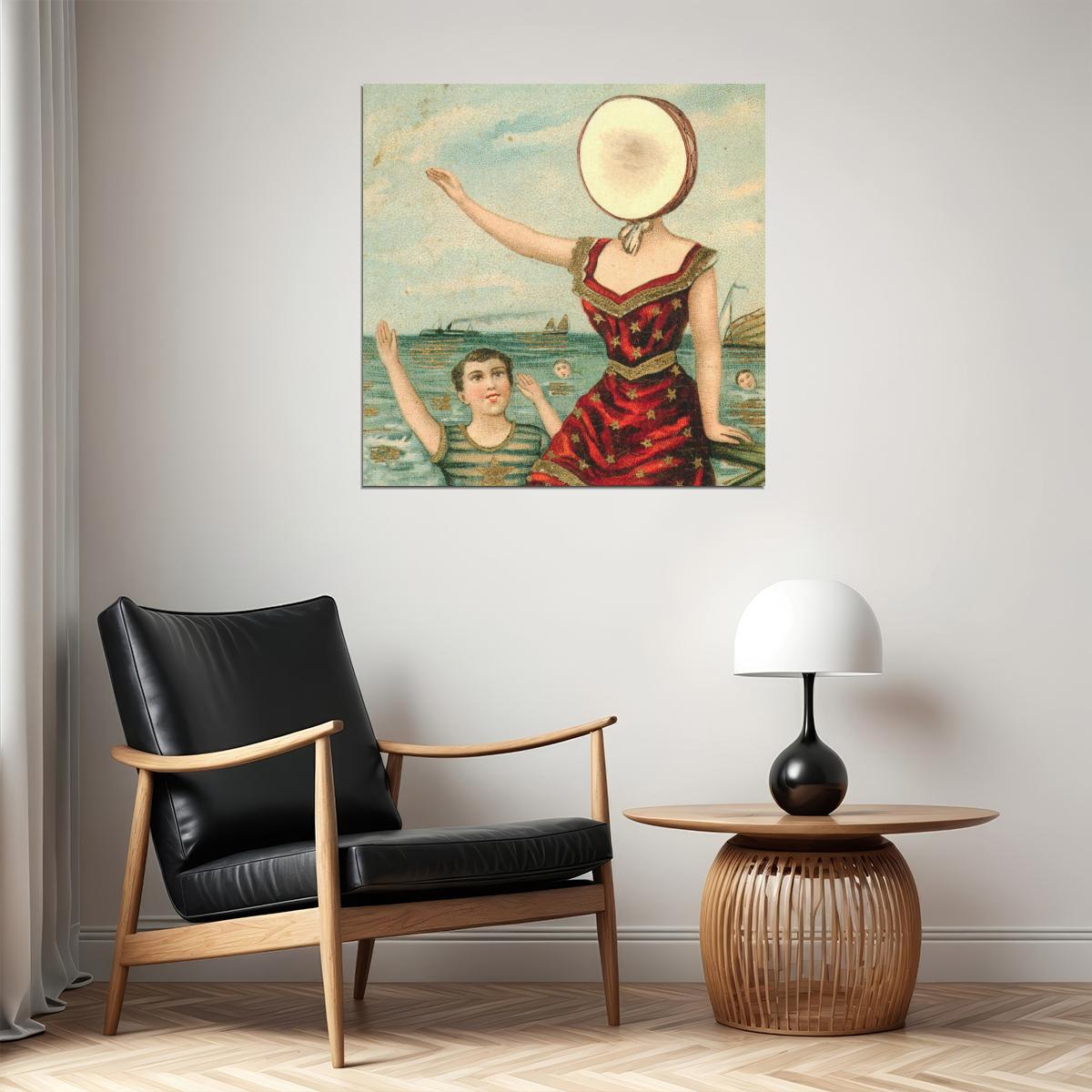 Neutral Milk Hotel Album Cover Art Music Poster Indie Rock Band Wall Print - xonomax