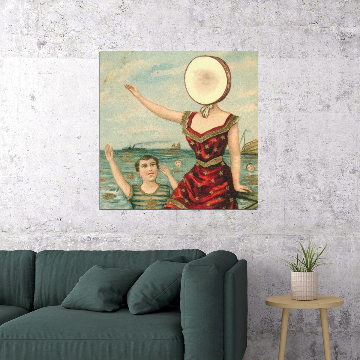 Neutral Milk Hotel Album Cover Art Music Poster Indie Rock Band Wall Print - xonomax