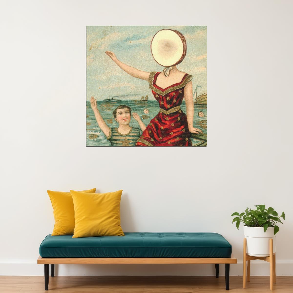 Neutral Milk Hotel Album Cover Art Music Poster Indie Rock Band Wall Print - xonomax