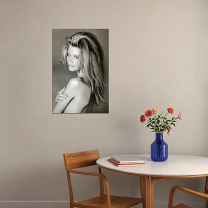 Claudia Schiffer Supermodel Sexy Poster Stunning Fashion Icon Wall Print