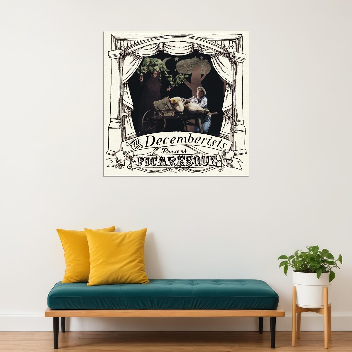 The Decemberists Picaresque Cover Art Music Poster Iconic Indie Rock Band Print - xonomax