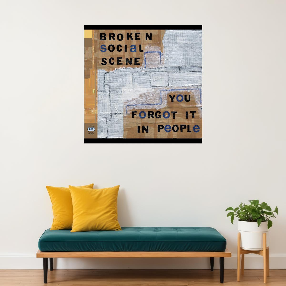 Broken Social Scene Band Poster Indie Rock Music Wall Art Alternative Band Print - xonomax