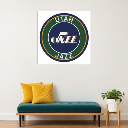 Utah Jazz Basketball Team Logo Poster - xonomax