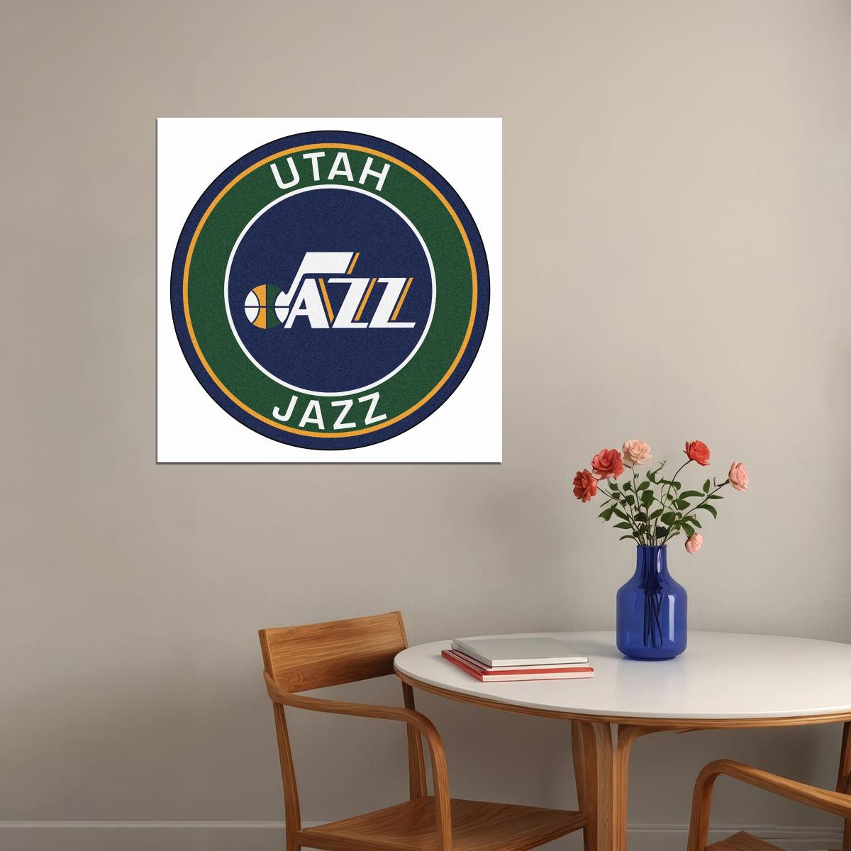 Utah Jazz Basketball Team Logo Poster - xonomax