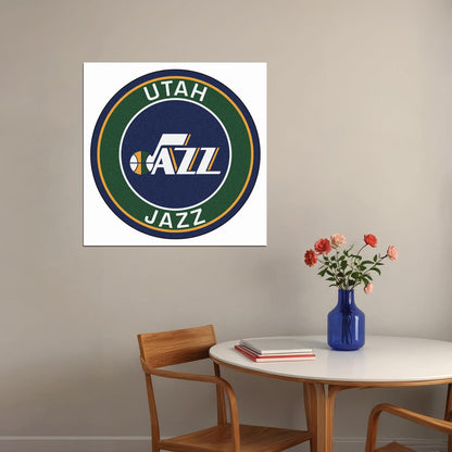 Utah Jazz Basketball Team Logo Poster - xonomax