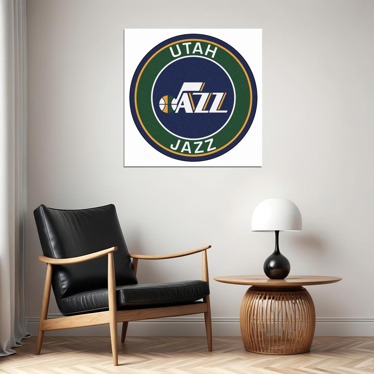 Utah Jazz Basketball Team Logo Poster - xonomax