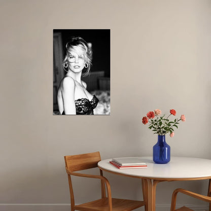 Claudia Schiffer Supermodel Poster Stunning Fashion Icon Wall Print