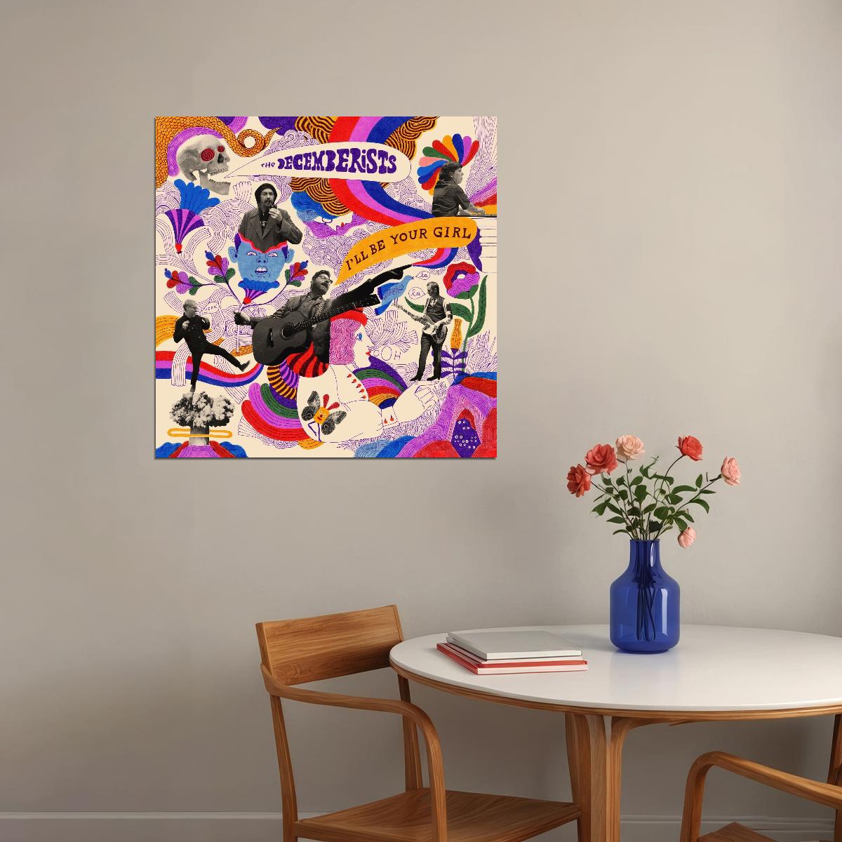 The Decemberists I'll Be Your Girl Cover Art Music Poster Iconic Indie Rock Band Print - xonomax