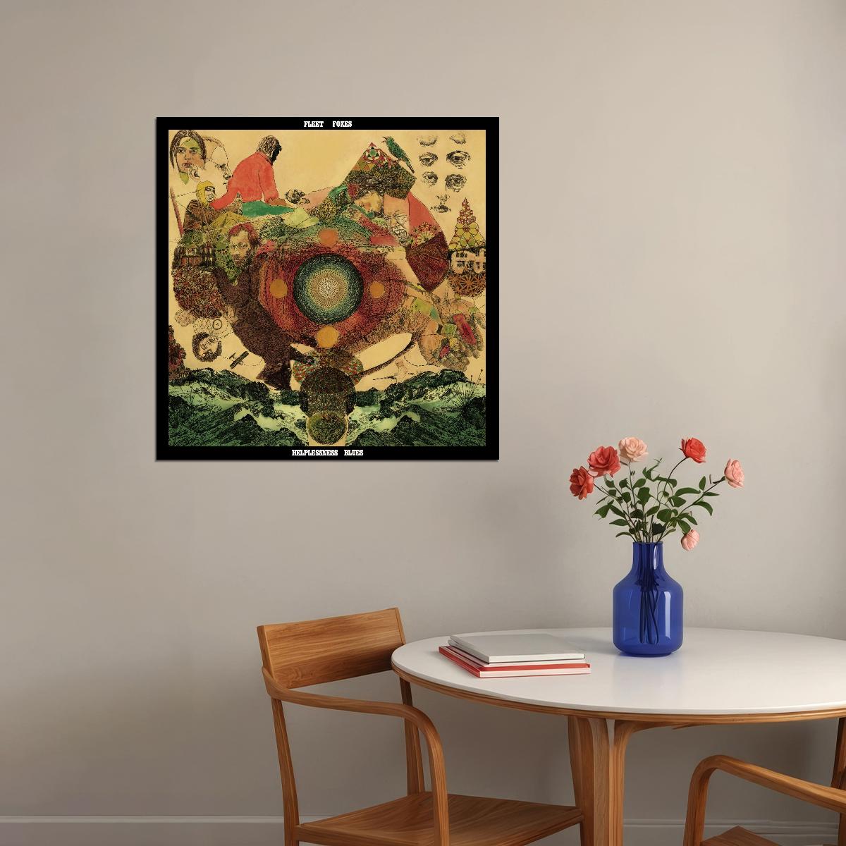 Fleet Foxes Album Cover Art Indie Folk Music Poster Band Music Print - xonomax