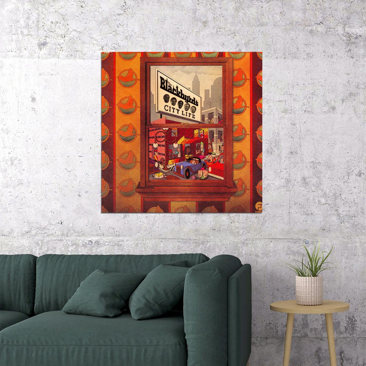 The Blackbyrds Album Cover Art Music Poster Iconic Funk Soul Band Print - xonomax