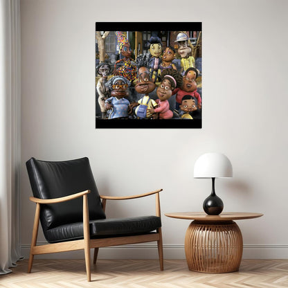 The Pjs Tv Series Poster Iconic Animated Comedy Art Print