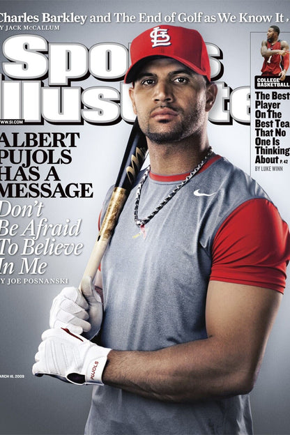 Albert Pujols Baseball Poster Mlb Player Wall Art Sports Print - xonomax