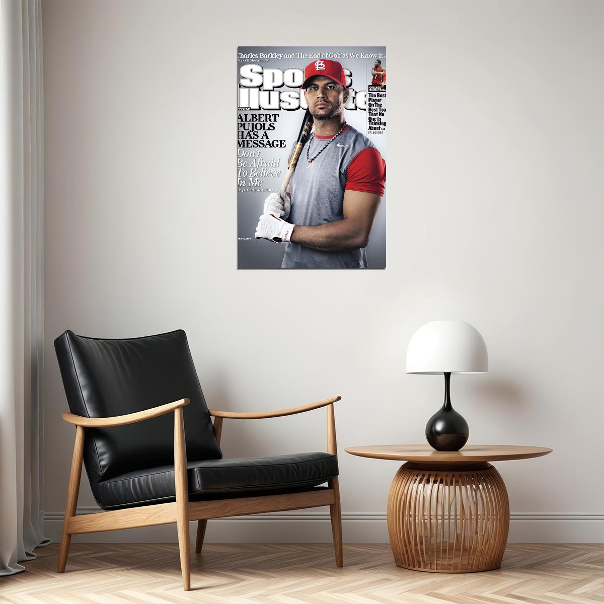 Albert Pujols Baseball Poster Mlb Player Wall Art Sports Print - xonomax