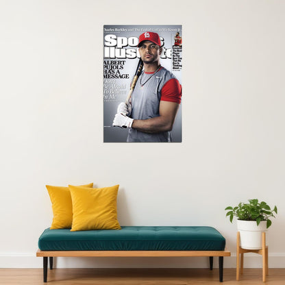 Albert Pujols Baseball Poster Mlb Player Wall Art Sports Print - xonomax