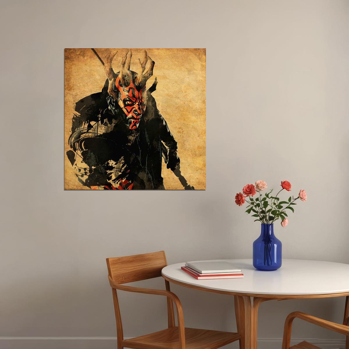 Star Wars Darth Maul Sci-fi Movie Poster - xonomax