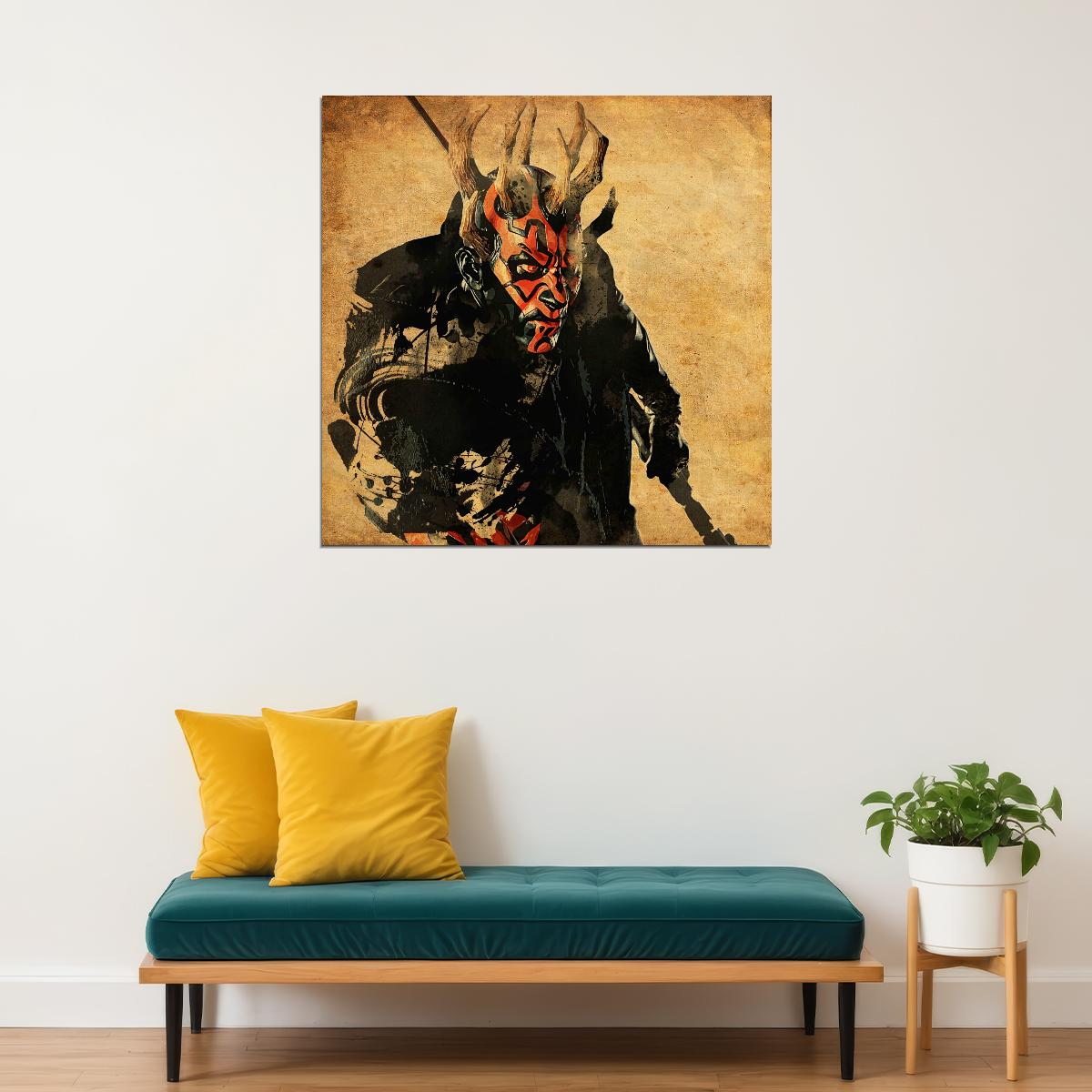 Star Wars Darth Maul Sci-fi Movie Poster - xonomax