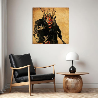 Star Wars Darth Maul Sci-fi Movie Poster - xonomax