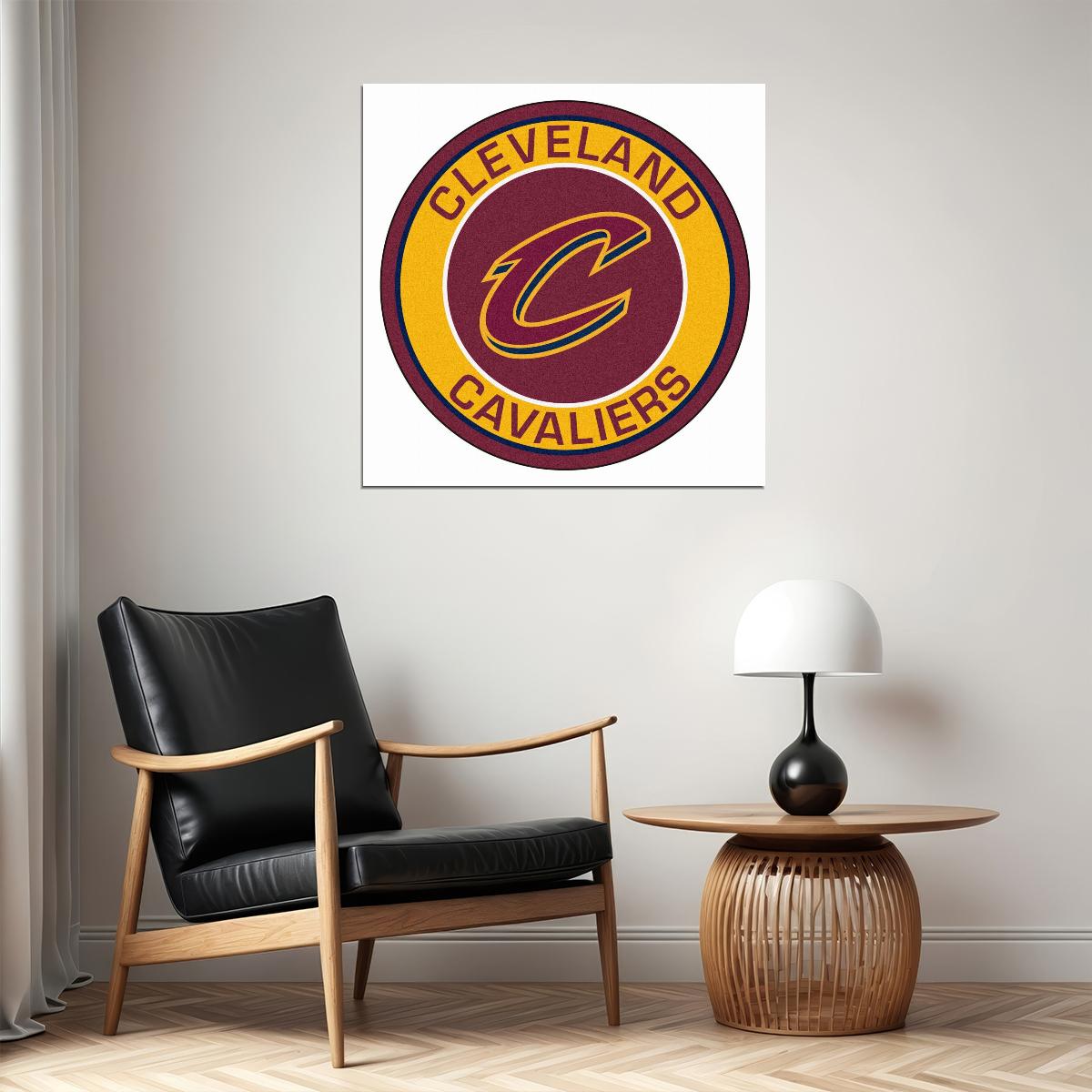 Cleveland Cavaliers Logo Poster Nba Basketball Team Wall Art Sports Print - xonomax