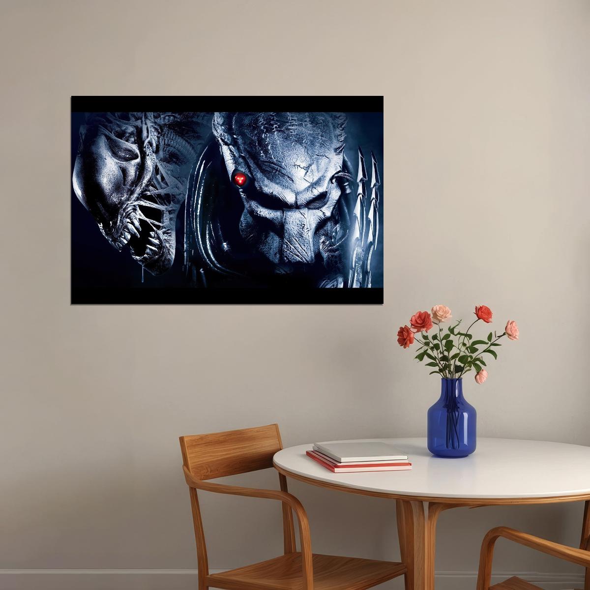 Alien Vs. Predator Xenomorph Movie Poster Sci-fi Action Film Wall Art Print