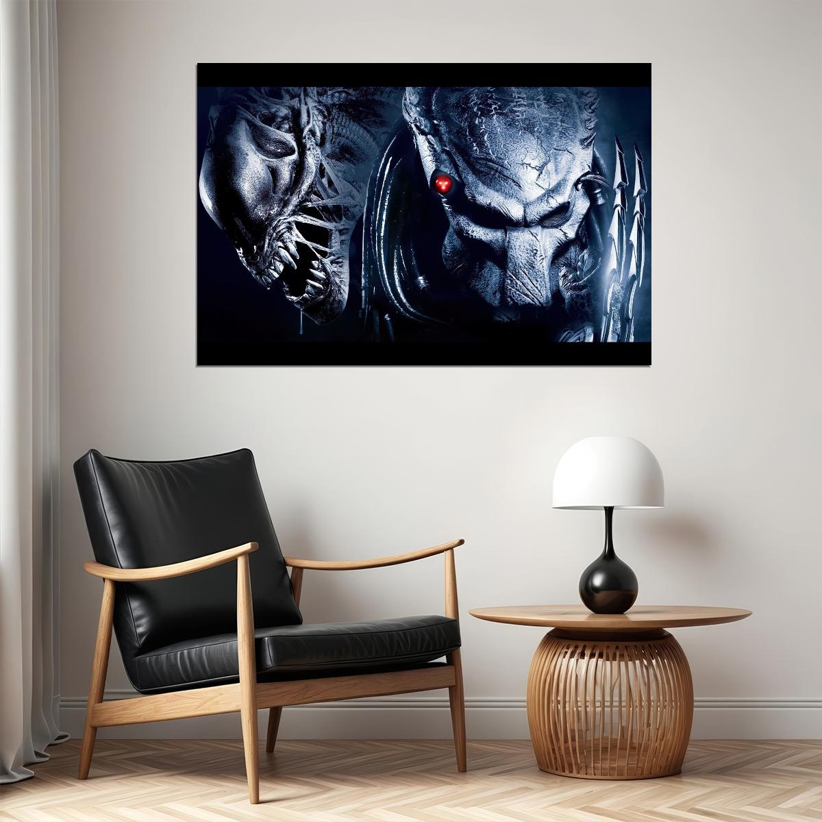 Alien Vs. Predator Xenomorph Movie Poster Sci-fi Action Film Wall Art Print