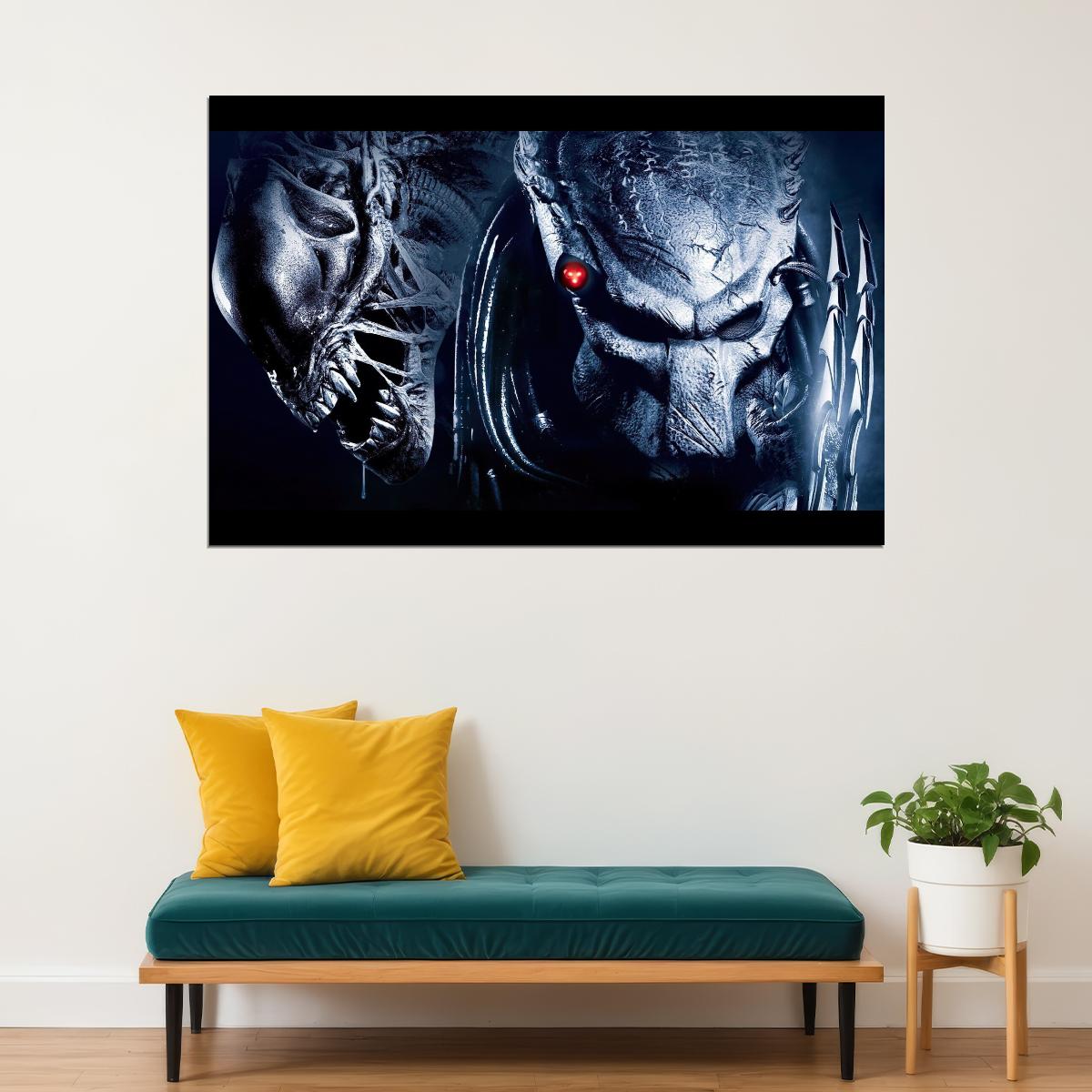 Alien Vs. Predator Xenomorph Movie Poster Sci-fi Action Film Wall Art Print