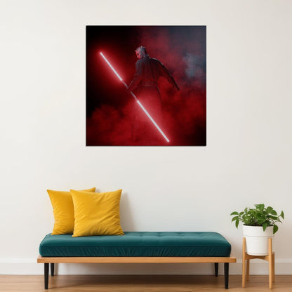 Star Wars Darth Maul Sci-fi Movie Poster