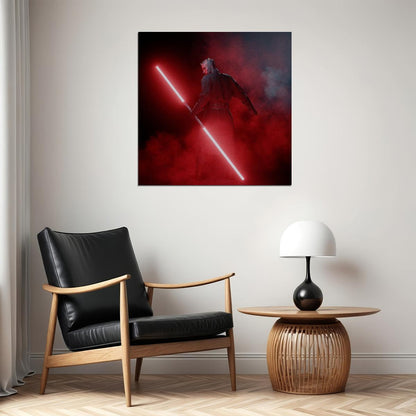 Star Wars Darth Maul Sci-fi Movie Poster