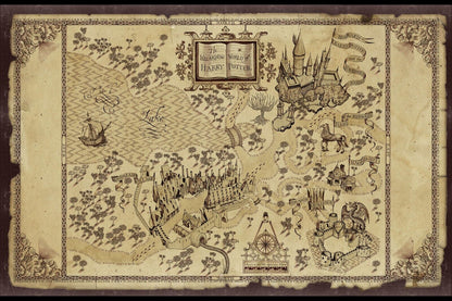 Harry Potter Movie Poster Magic Fantasy Film Wall Art Sorcerer Adventure Print - xonomax