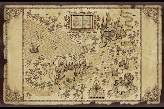 Harry Potter Movie Poster Magic Fantasy Film Wall Art Sorcerer Adventure Print - xonomax