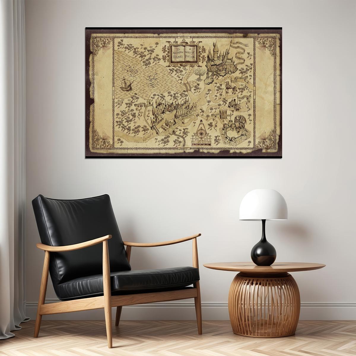 Harry Potter Movie Poster Magic Fantasy Film Wall Art Sorcerer Adventure Print - xonomax