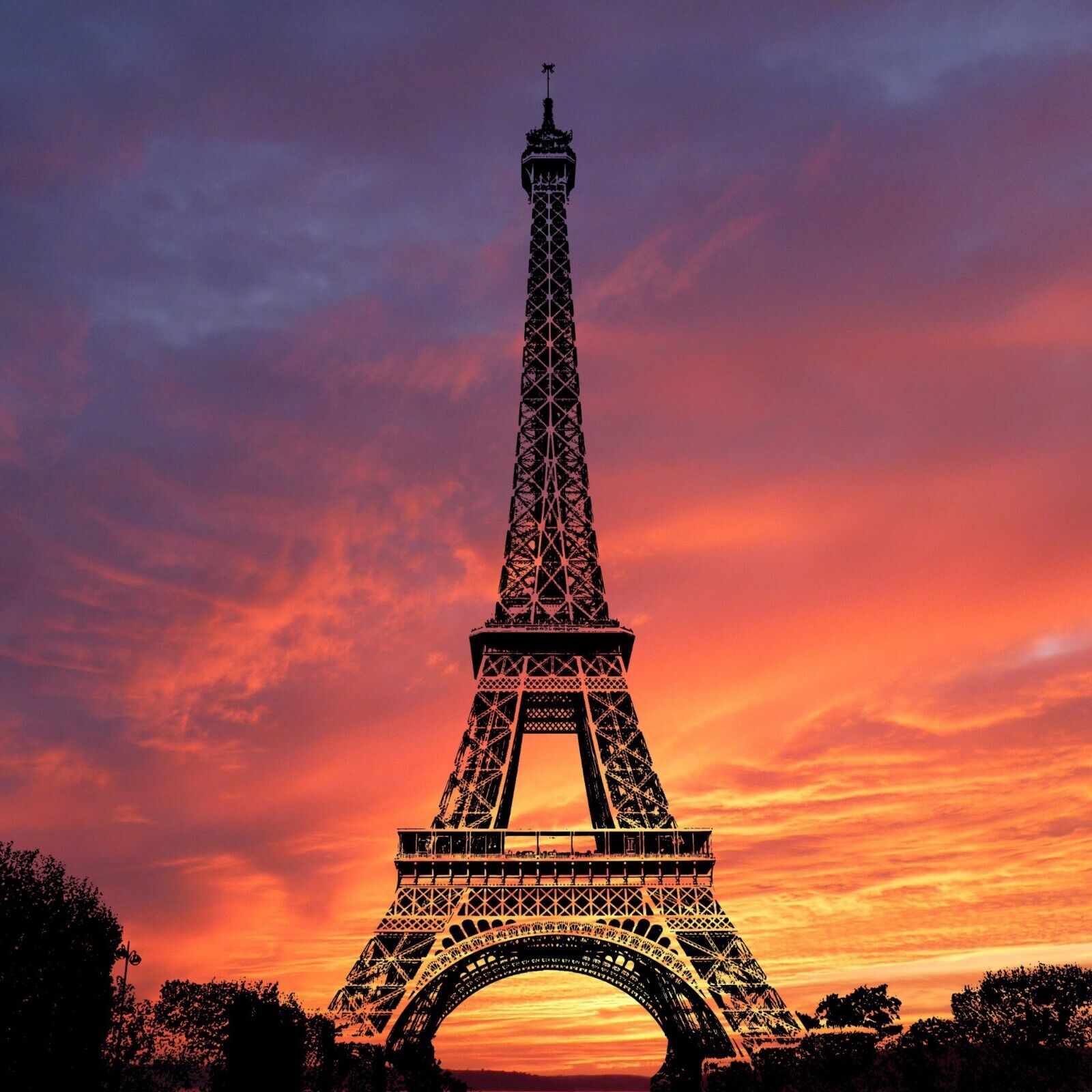 Eiffel Tower Poster Paris Landmark Wall Art Travel Photography Print - xonomax