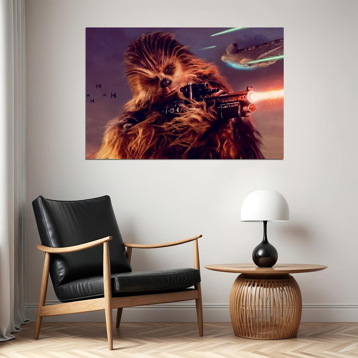 Star Wars Chewbacca Sci-fi Movie Poster - xonomax