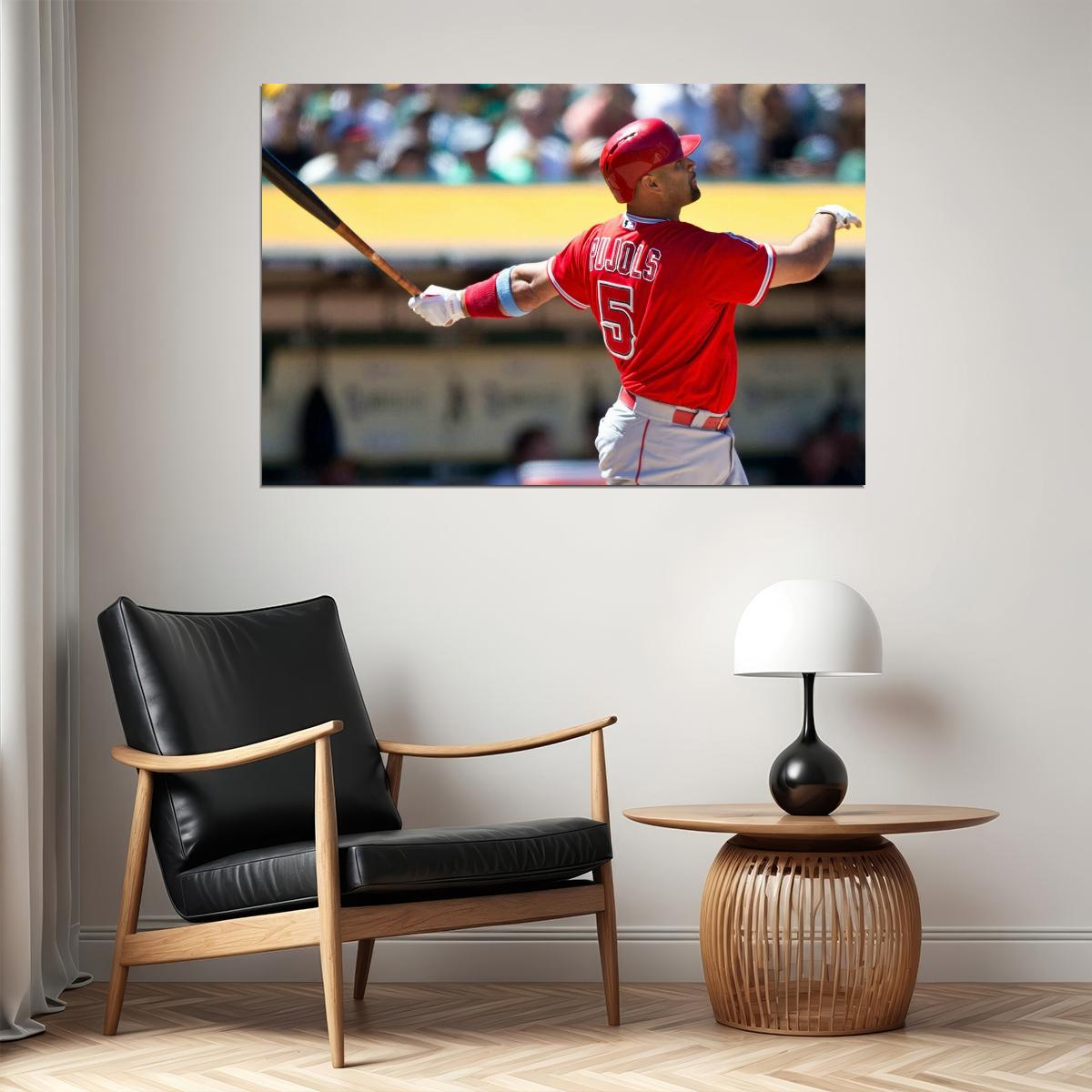 Albert Pujols Baseball Poster Mlb Player Wall Art Sports Print - xonomax