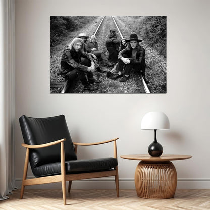 The Allman Brothers Band Rock Music Poster Iconic Group Wall Art - xonomax