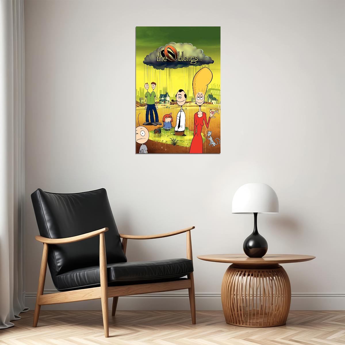 The Oblongs Tv Series Poster Iconic Animated Comedy Art Print