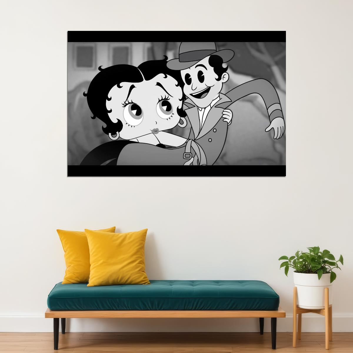 Betty Boop Retro Poster Classic Cartoon Wall Art 1930s Animation Print