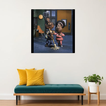 The Pjs Tv Series Poster Iconic Animated Comedy Art Print - xonomax