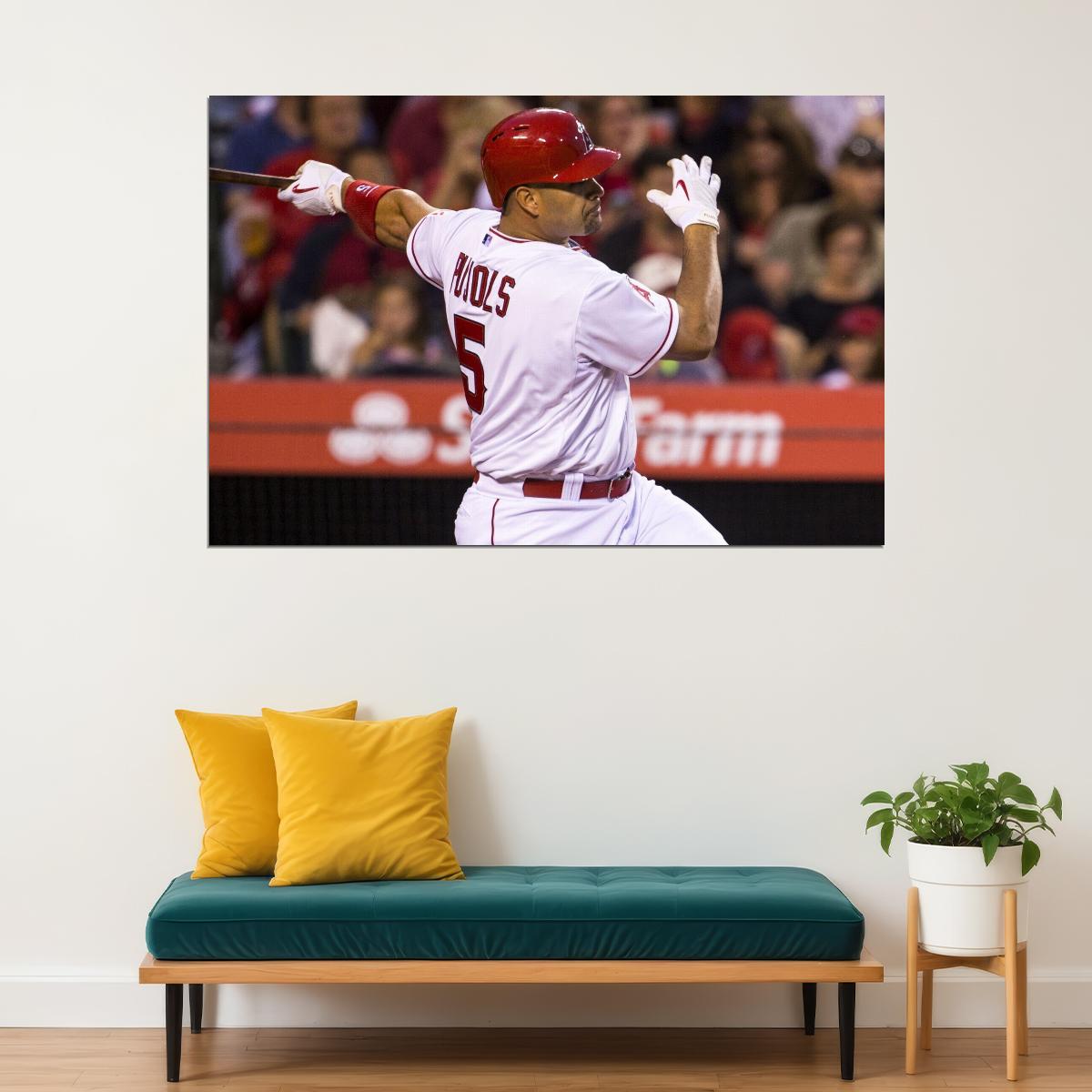 Albert Pujols Baseball Poster Mlb Player Wall Art Sports Print - xonomax