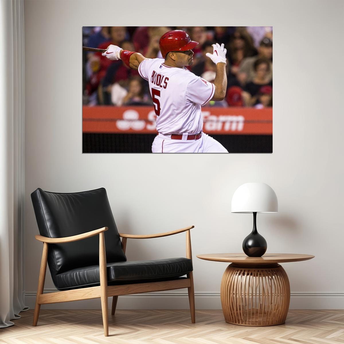 Albert Pujols Baseball Poster Mlb Player Wall Art Sports Print - xonomax