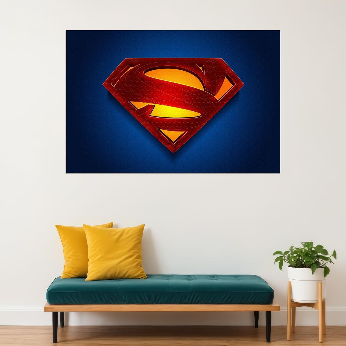 Superman Movie Poster Iconic Dc Superhero Wall Art - xonomax