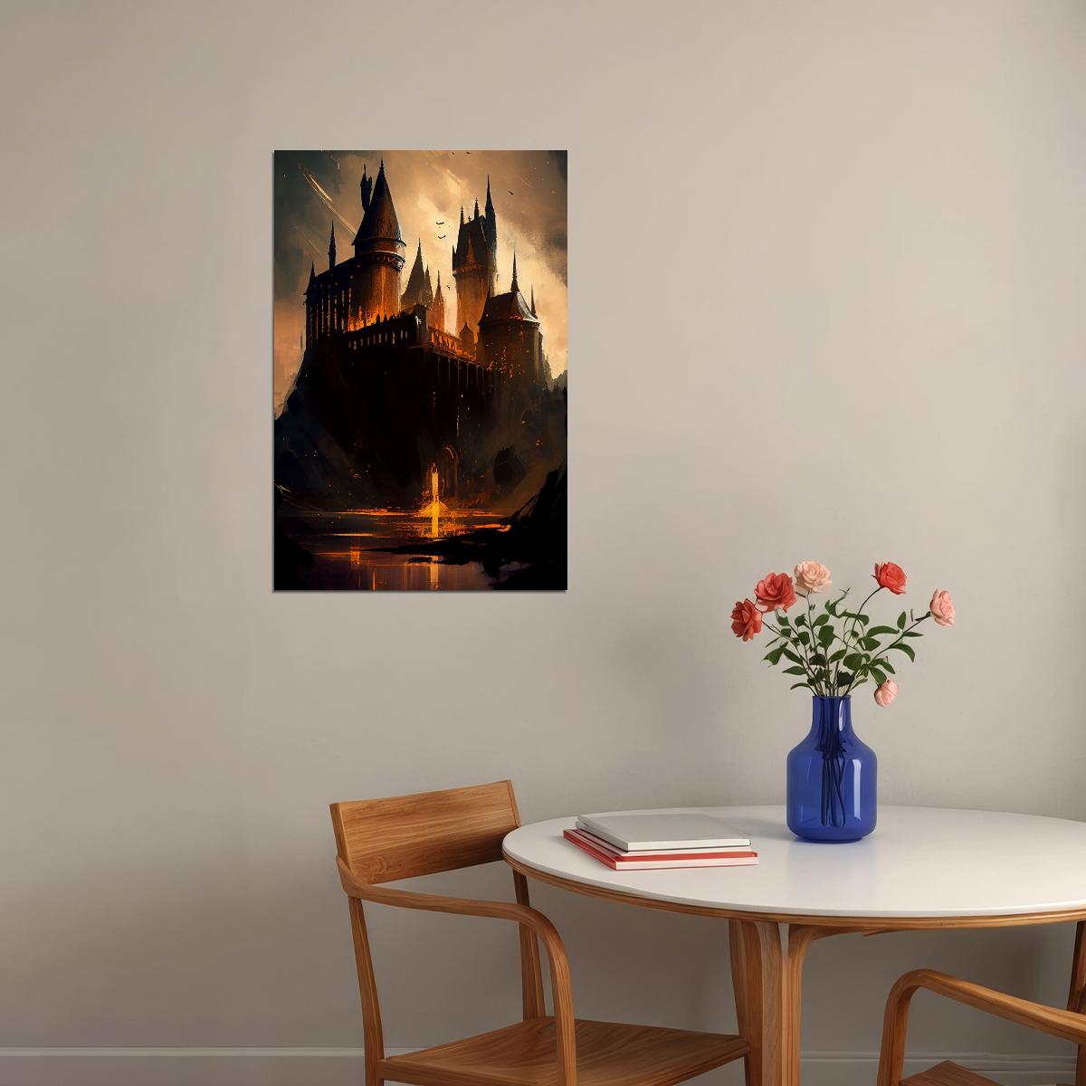 Harry Potter Movie Poster Magic Fantasy Film Wall Art Sorcerer Adventure Print - xonomax