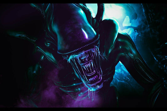 Alien Xenomorph Movie Poster Sci-fi Horror Film Wall Art Classic Alien Print - xonomax