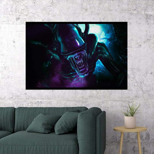 Alien Xenomorph Movie Poster Sci-fi Horror Film Wall Art Classic Alien Print - xonomax
