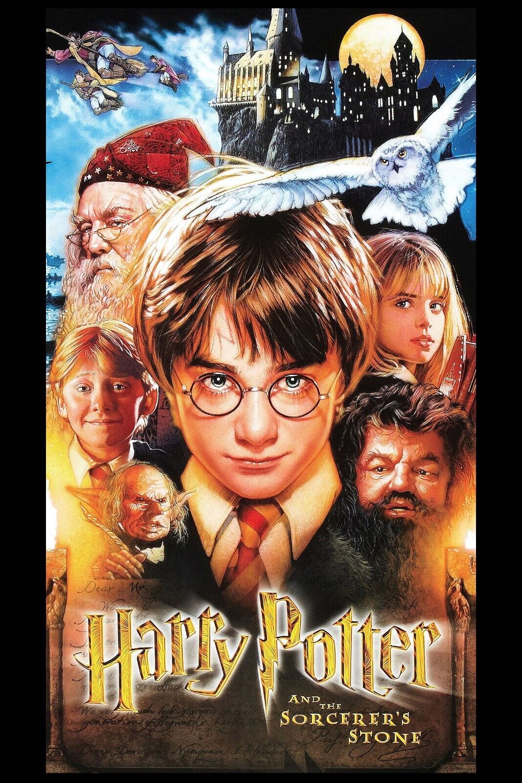 Harry Potter Movie Poster Magic Fantasy Film Wall Art Sorcerer Adventure Print