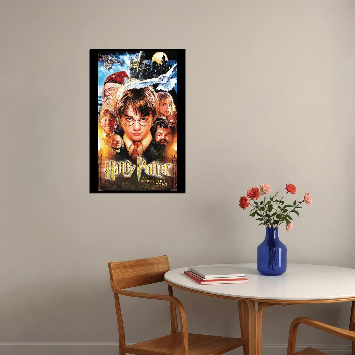 Harry Potter Movie Poster Magic Fantasy Film Wall Art Sorcerer Adventure Print